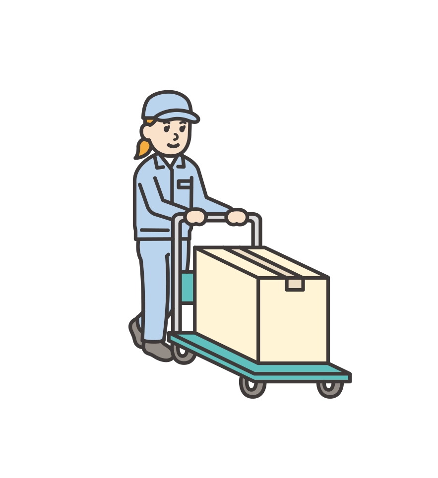 原材料の運搬および仕込みイラスト