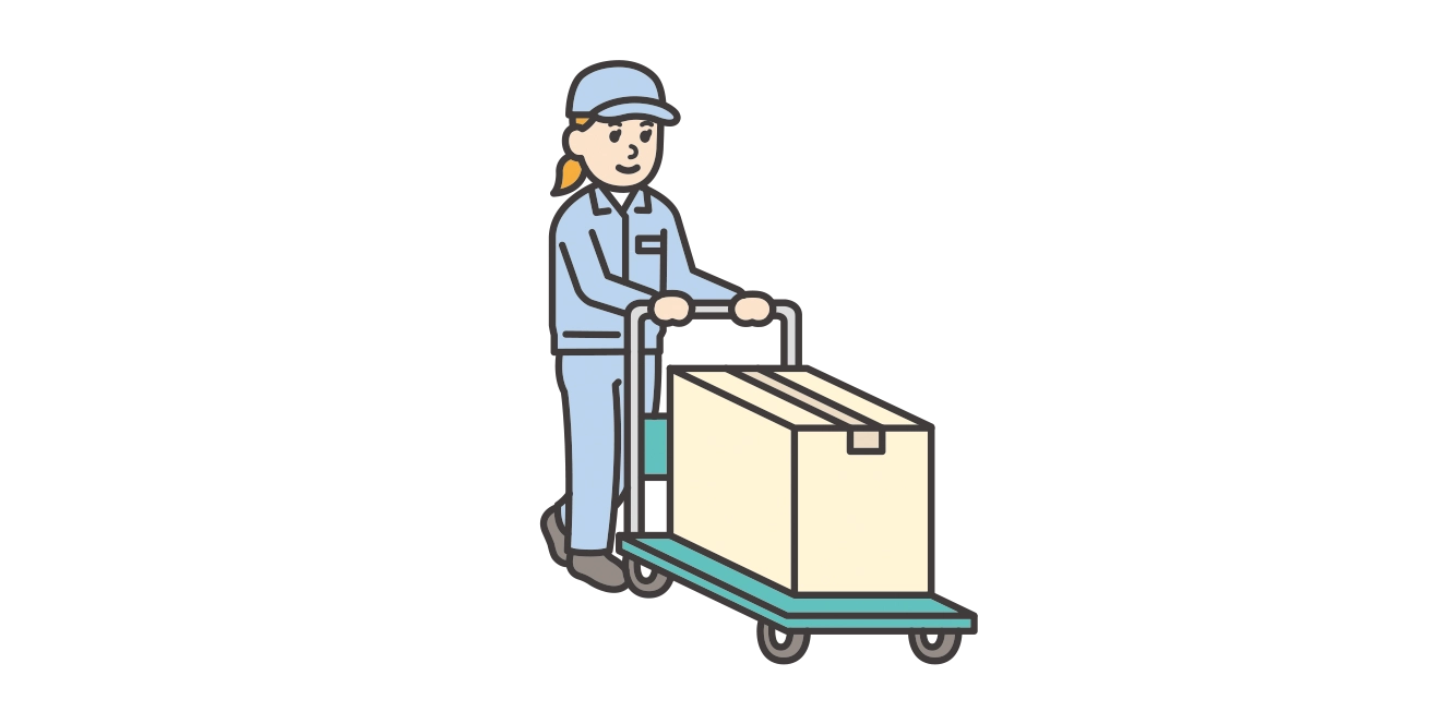 原材料の運搬および仕込みイラスト