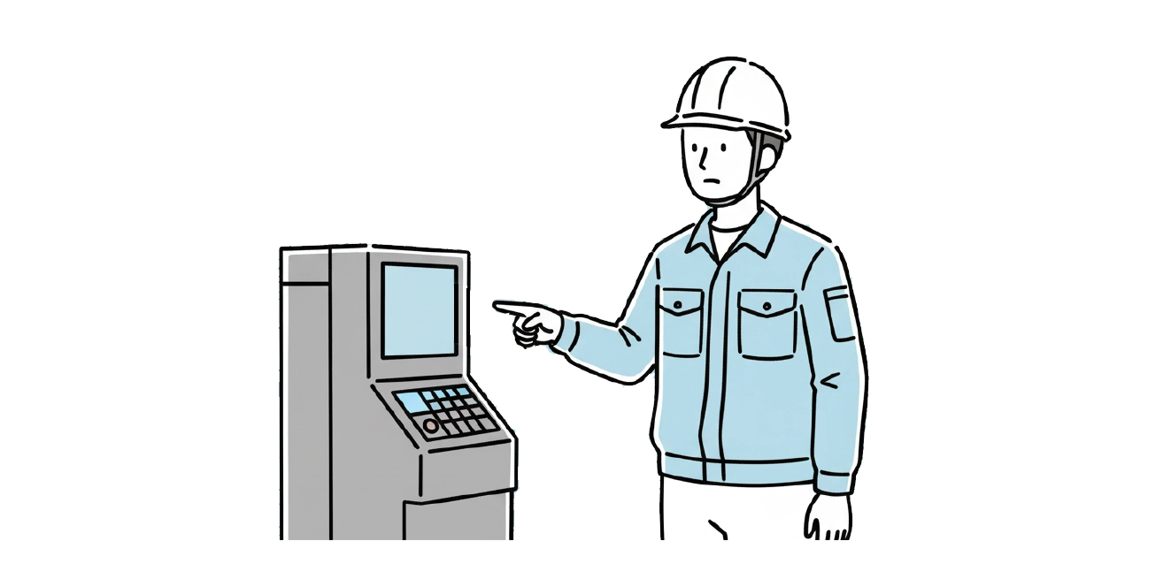 設備機器のメンテナンスイラスト