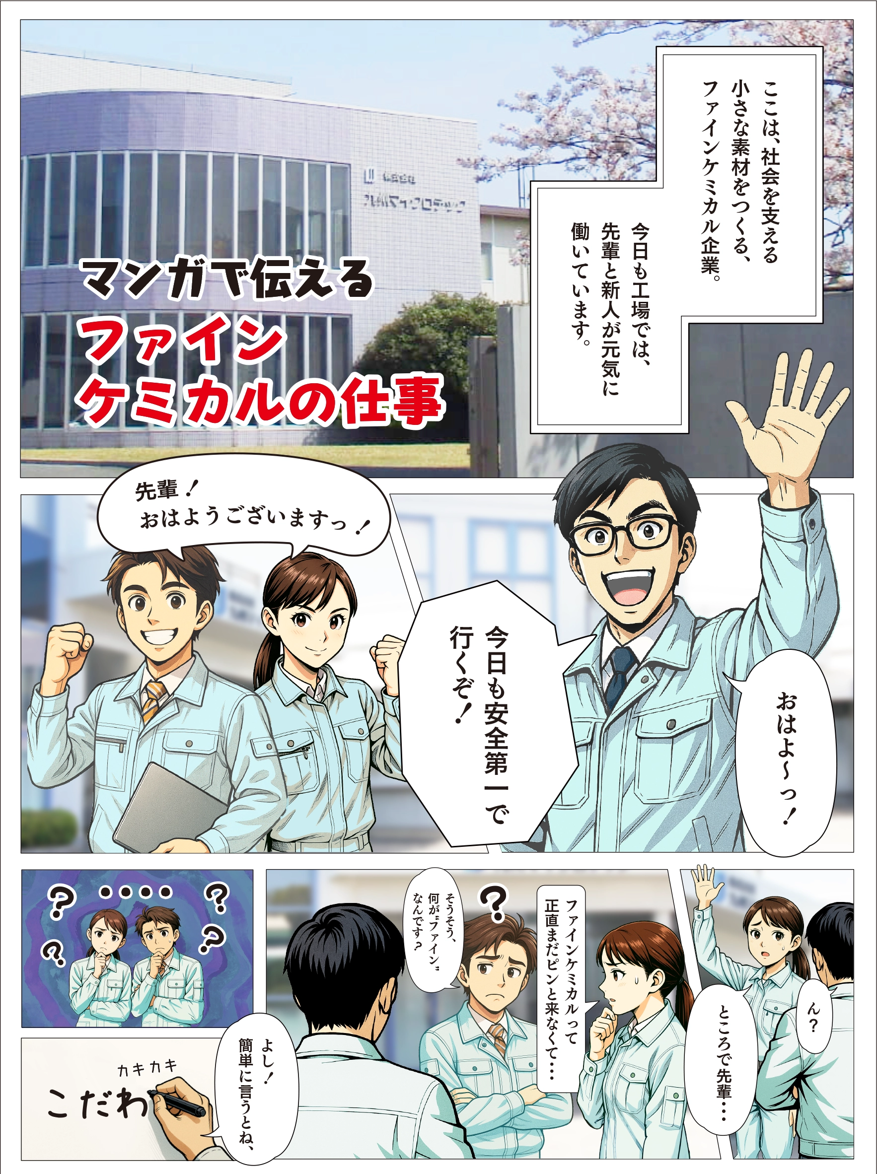 マンガで伝えるファインケミカルの仕事01